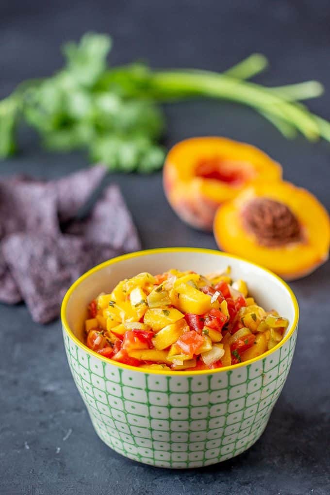 Roasted Hatch Peach Salsa - Stetted