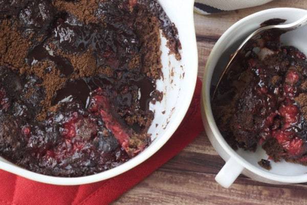 Raspberry Fudge Pudding Cake