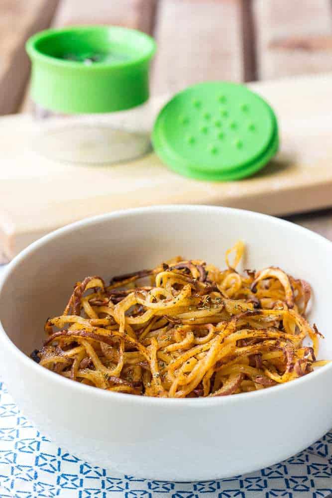 Spicy Spiralized Potatoes