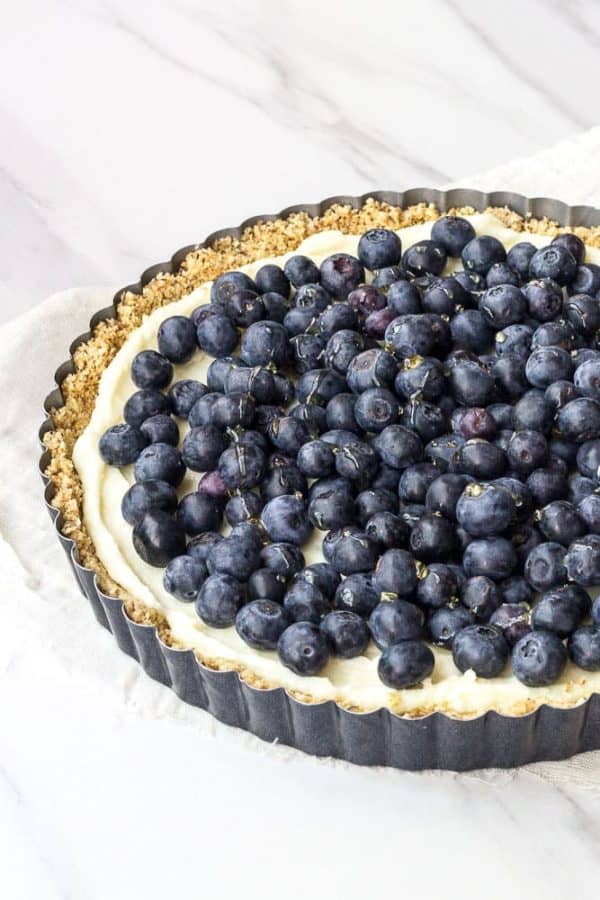 Blueberry White Chocolate Tart