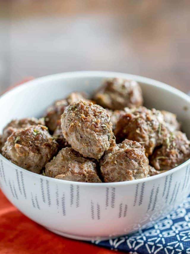 Baked Bison Meatballs Story