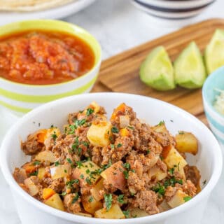 Bison Picadillo - stetted