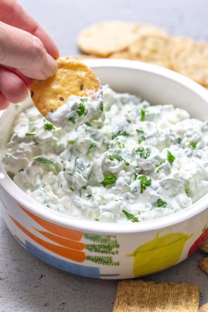 Green Onion Dip - stetted