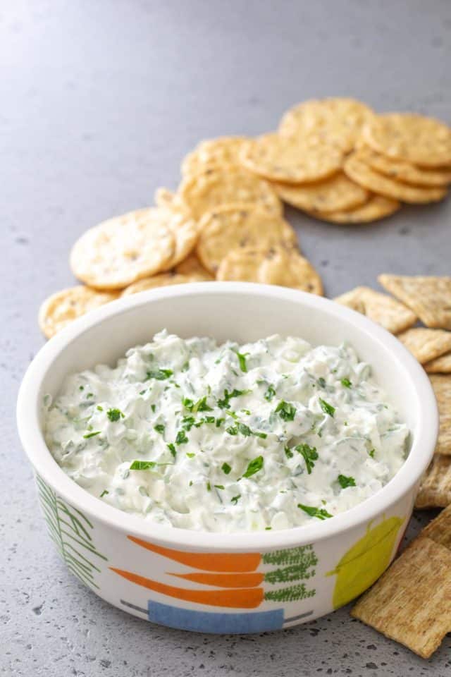 Green Onion Dip - stetted