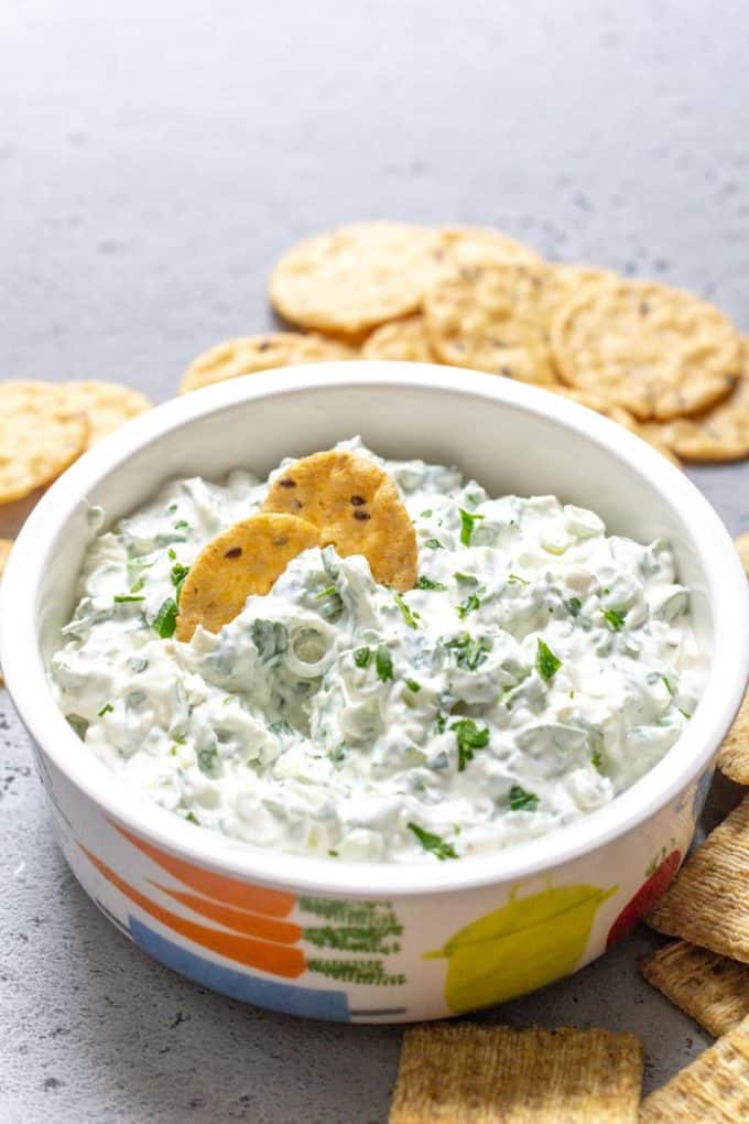 Green Onion Dip - stetted