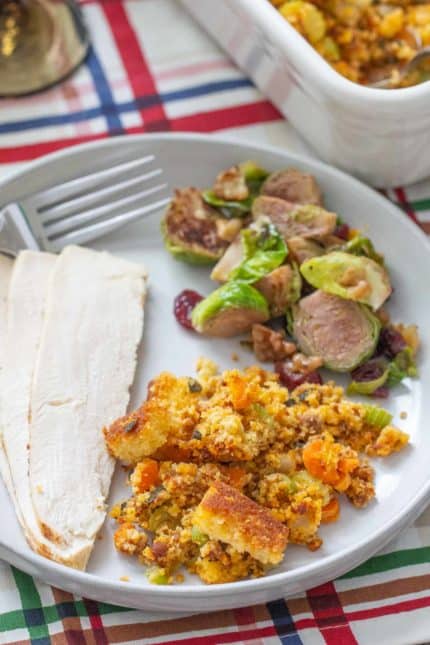 Chorizo Cornbread Stuffing - stetted