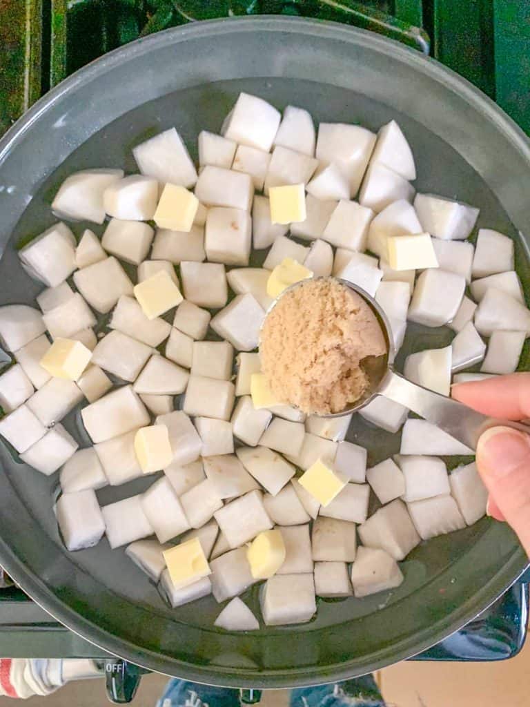 cooking turnips with butter and brown sugar