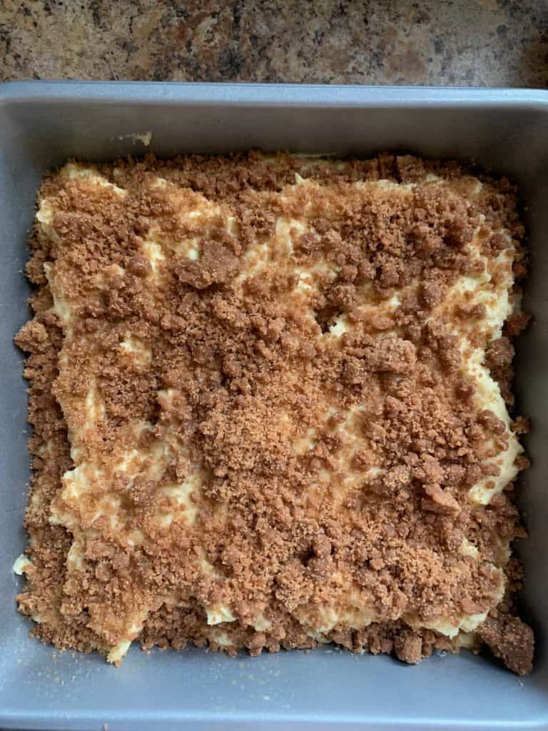 unbaked cinnamon coffee cake