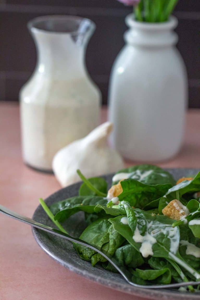 Creamy Garlic Dressing Stetted   Creamy Garlic Dressing Image 768x1152 