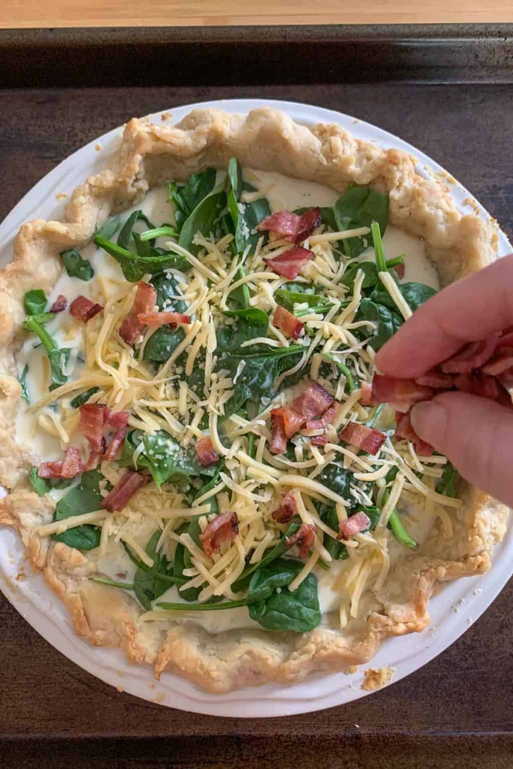 Bacon Spinach Quiche - stetted