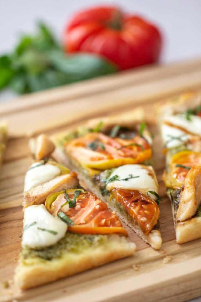 Caprese Chicken Flatbread