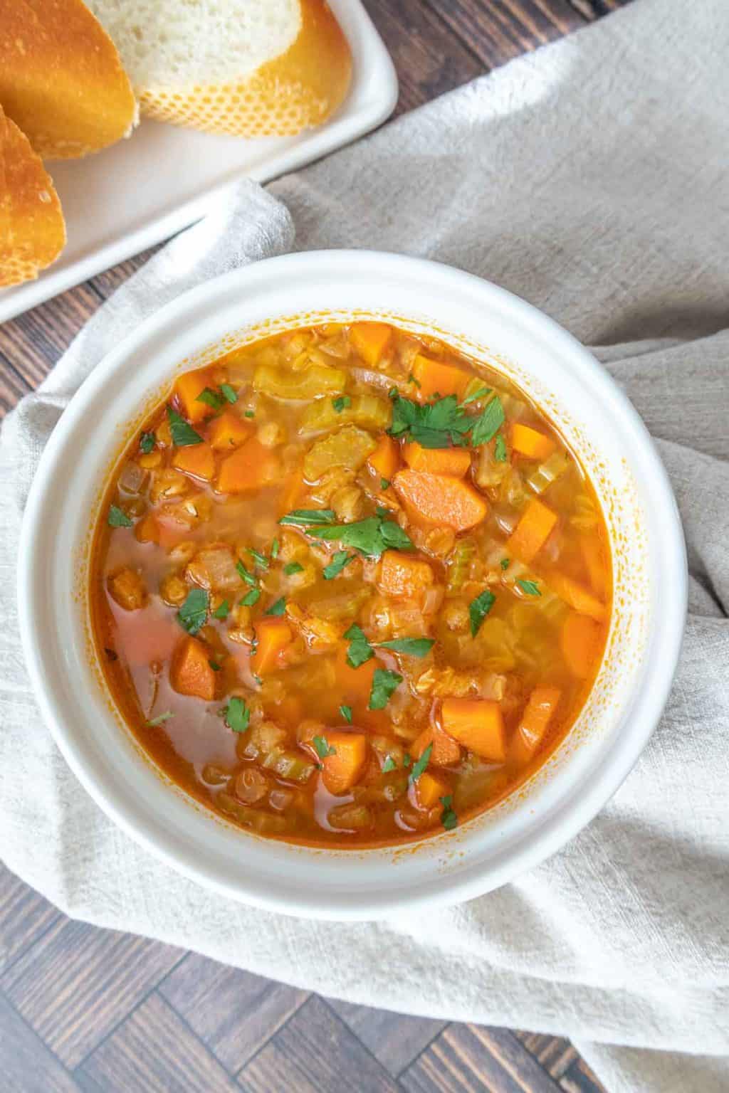 Red Lentil Soup (Vegan) - stetted