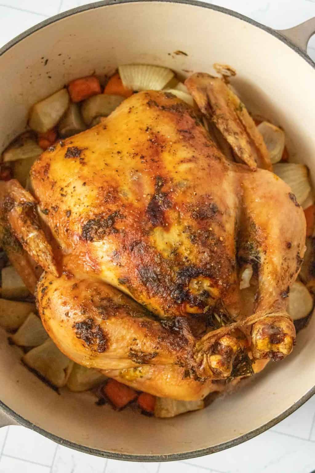 Dutch Oven Roast Chicken - stetted