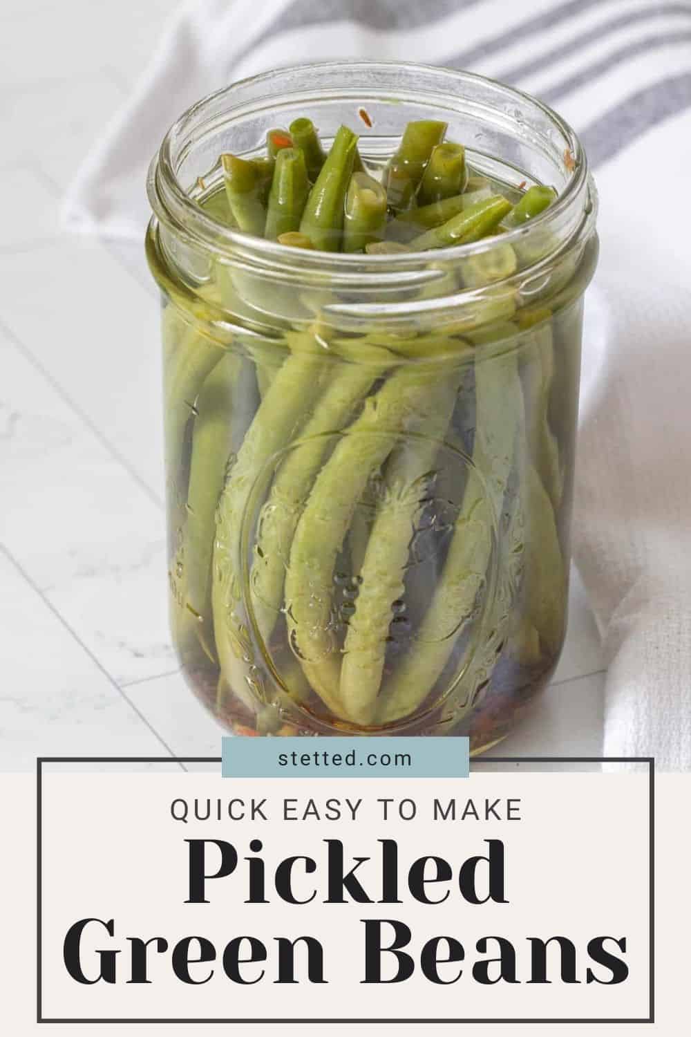 Pickled Green Beans - stetted