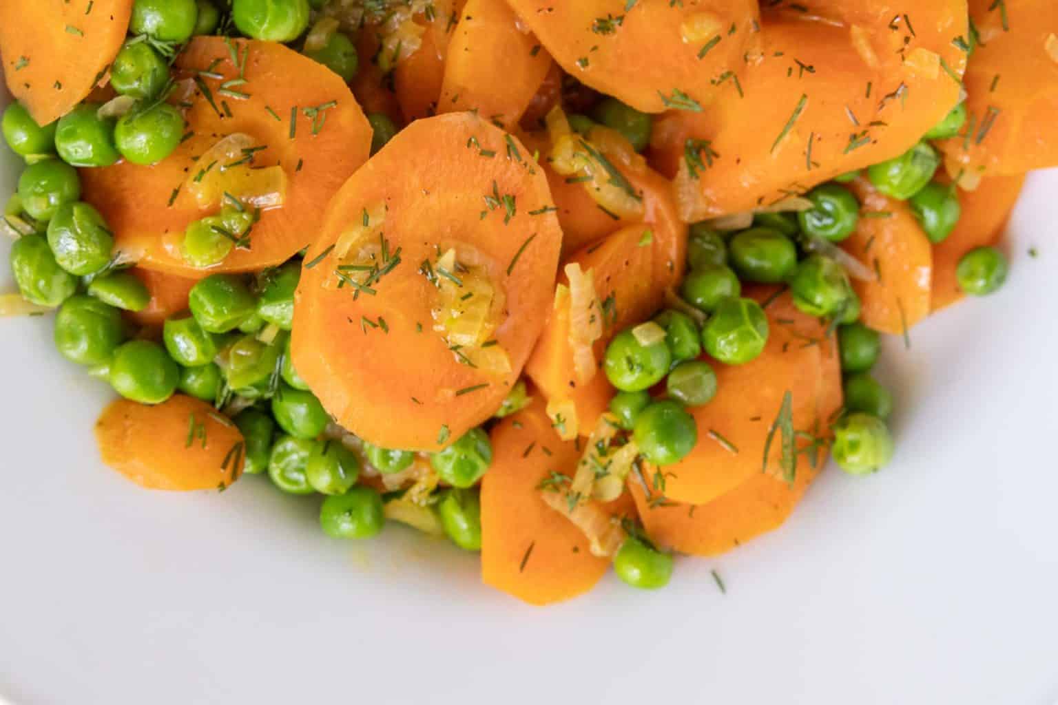 Peas and Carrots with Fresh Herbs - stetted