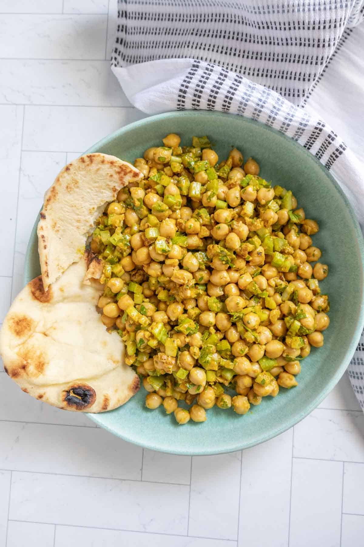 Lemony Mustard Chickpea Salad