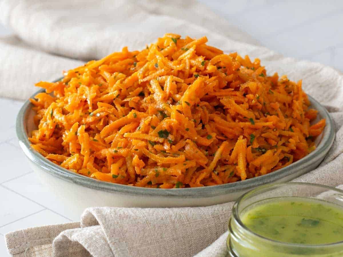 bowl of carrot salad